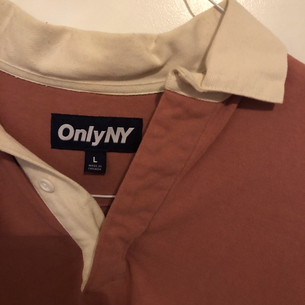 OnlyNY Crimson Long-sleeve Polo Shirt
